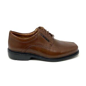 Clarks Mens Un Kenneth Dress Shoes Brown Leather